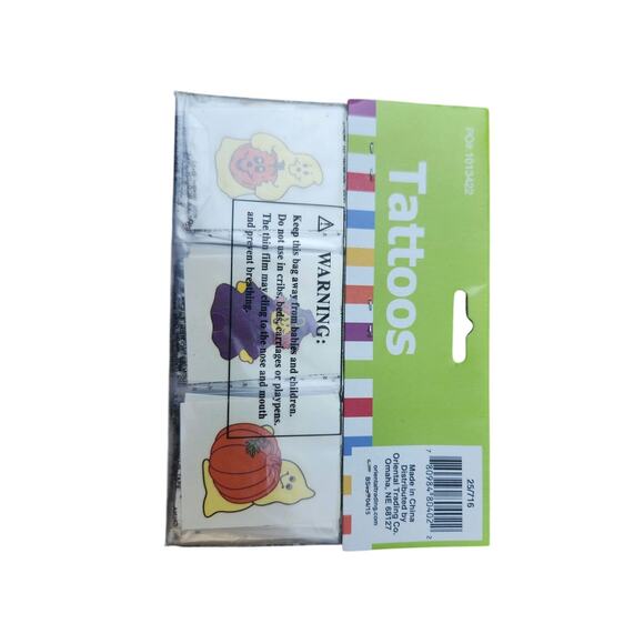 Halloween Glow in the Dark Temporary Tattoos for Kids 72 Count Spooky Scary - Picture 4 of 6
